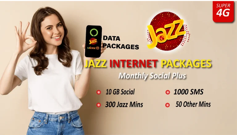 Jazz Monthly Social Plus 10 GB Facebook, WhatsApp & IMO